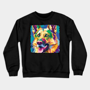 German Shepherd Dog Pop Art - Dog Lover Gifts Crewneck Sweatshirt